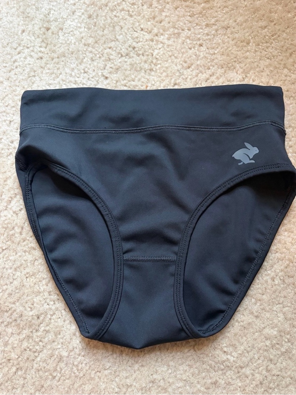 Black Athletic Women's Running Briefs